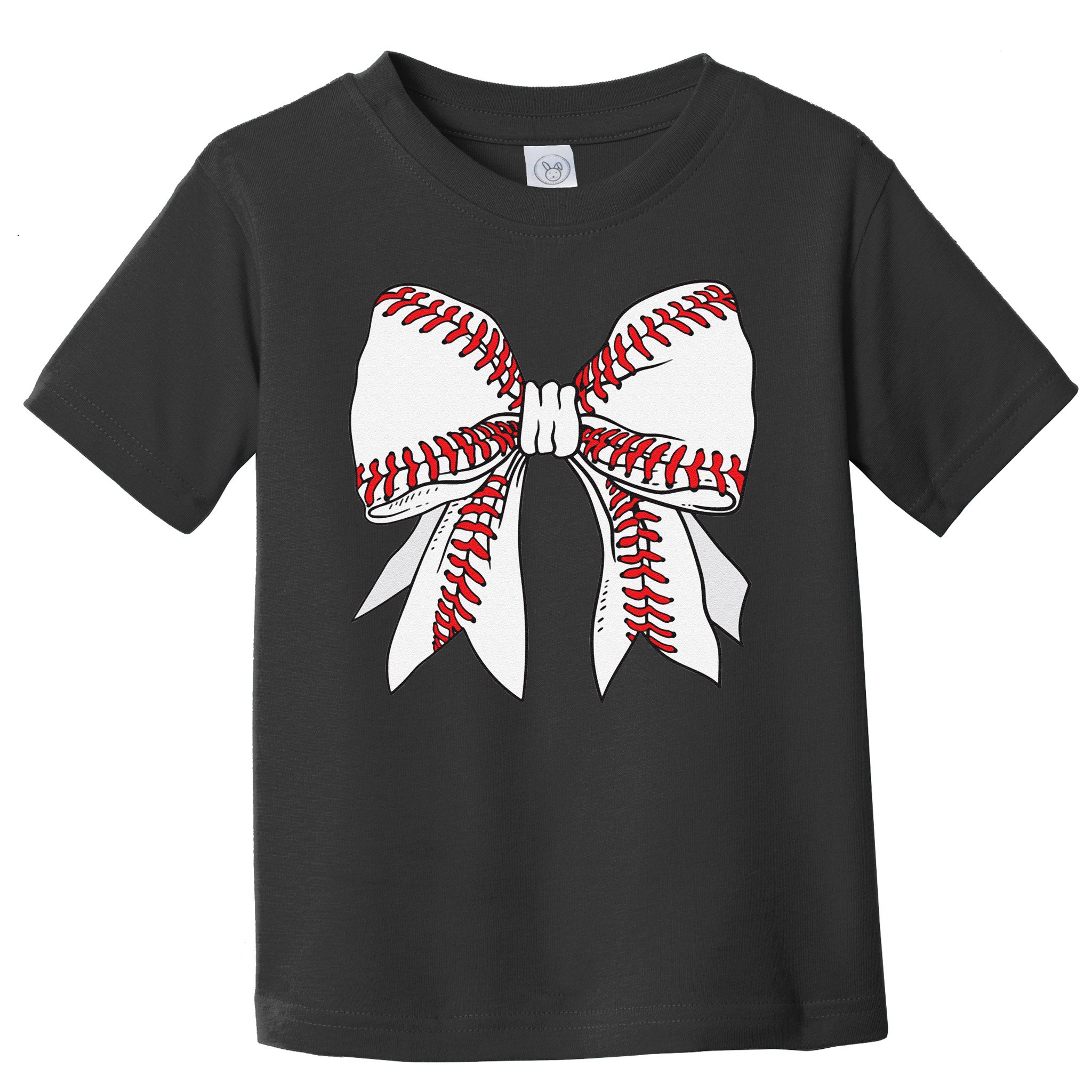 Cute Baseball Mom Coquette Bow Game Day Mothers Day 2025 Gift Toddler T-Shirt