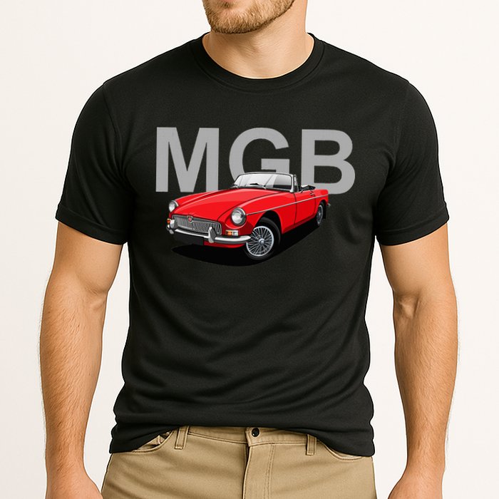 Classic British Mgb Sports Car Cooling Performance Crew T-Shirt