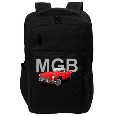 Classic British Mgb Sports Car Impact Tech Backpack