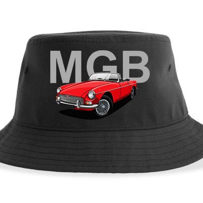 Classic British Mgb Sports Car Sustainable Bucket Hat