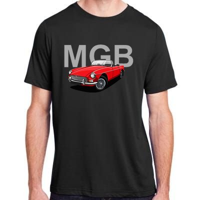 Classic British Mgb Sports Car Adult ChromaSoft Performance T-Shirt