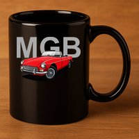 Classic British Mgb Sports Car 11oz C Handle Ceramic Mug