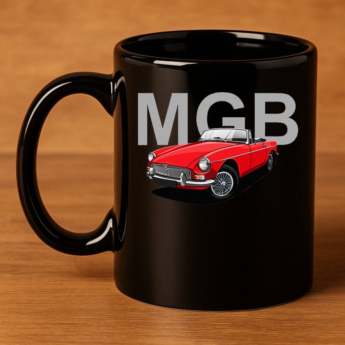 Classic British Mgb Sports Car 11oz C Handle Ceramic Mug