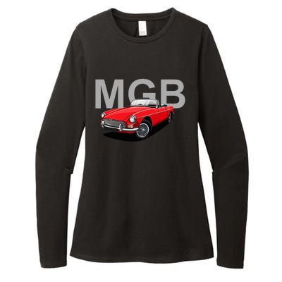 Classic British Mgb Sports Car Womens CVC Long Sleeve Shirt