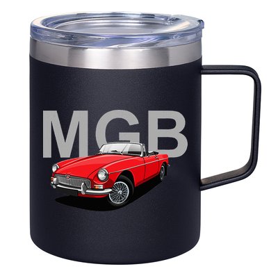 Classic British Mgb Sports Car 12oz Stainless Steel Coffee Mug