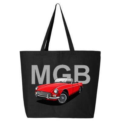 Classic British Mgb Sports Car 25L Jumbo Tote