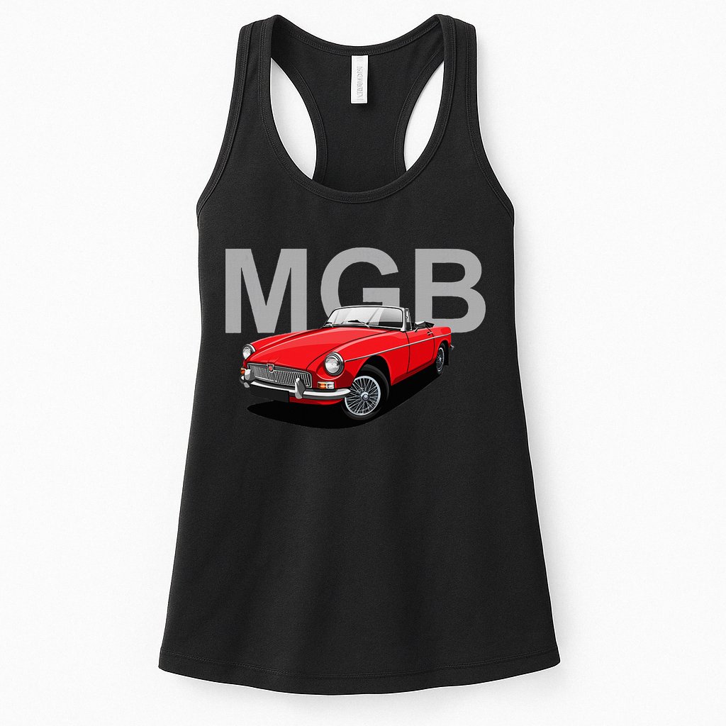 Classic British Mgb Sports Car Womens Tank Top