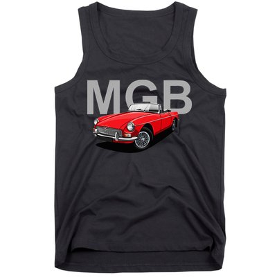 Classic British Mgb Sports Car Tank Top