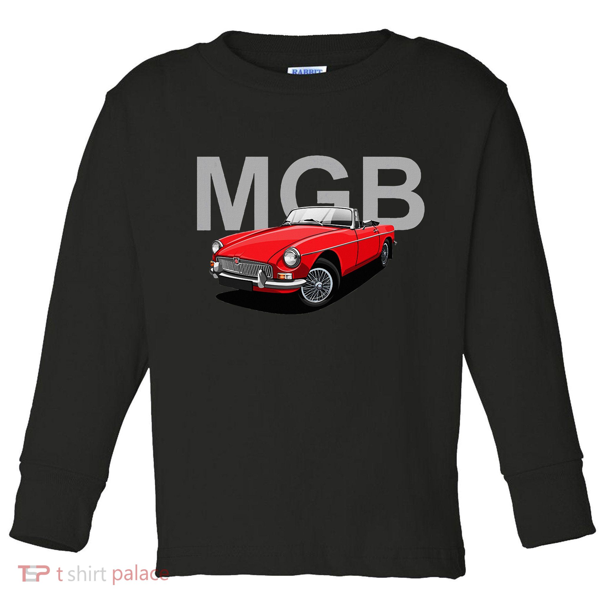 Classic British Mgb Sports Car Toddler Long Sleeve Shirt