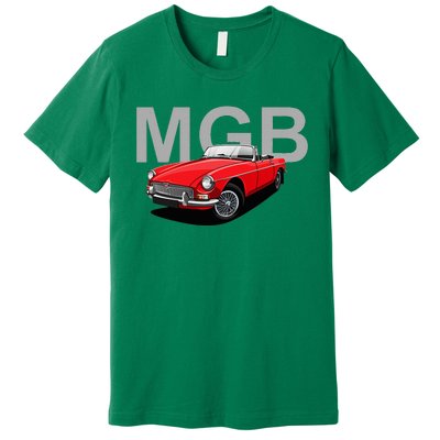 Classic British Mgb Sports Car Premium T-Shirt