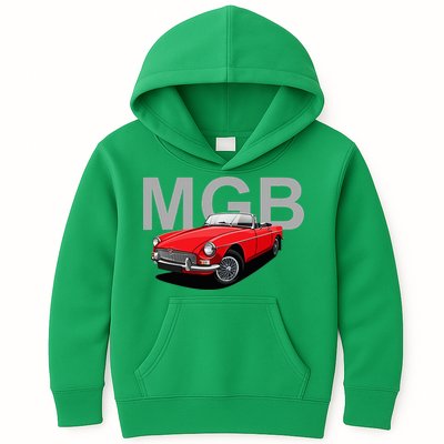 Classic British Mgb Sports Car Kids Hoodie