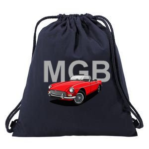 Classic British Mgb Sports Car Drawstring Bag