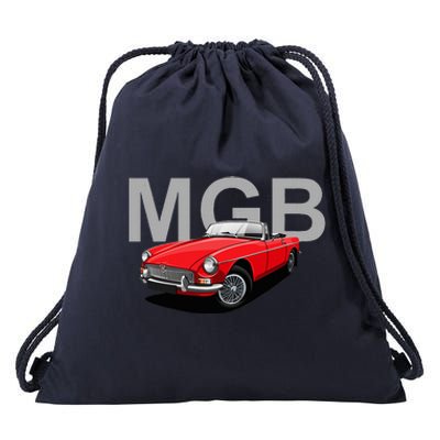 Classic British Mgb Sports Car Drawstring Bag