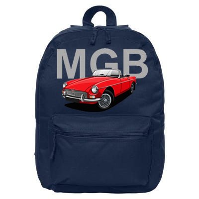 Classic British Mgb Sports Car 16 in Basic Backpack