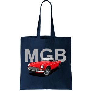 Classic British Mgb Sports Car Tote Bag