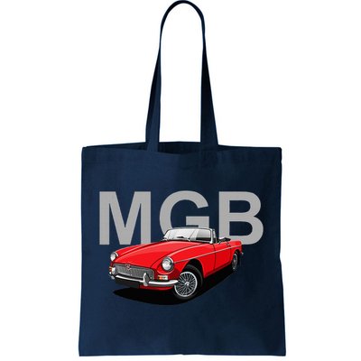 Classic British Mgb Sports Car Tote Bag