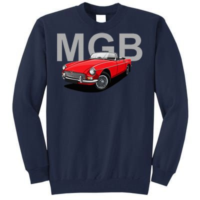 Classic British Mgb Sports Car Tall Sweatshirt