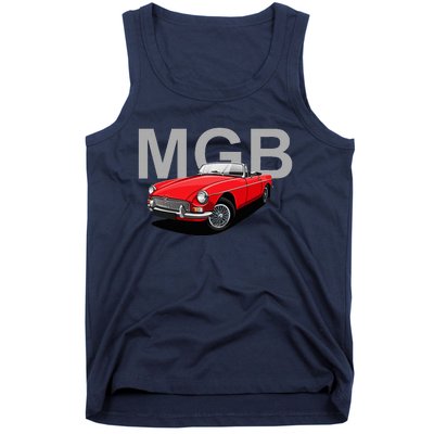 Classic British Mgb Sports Car Tank Top