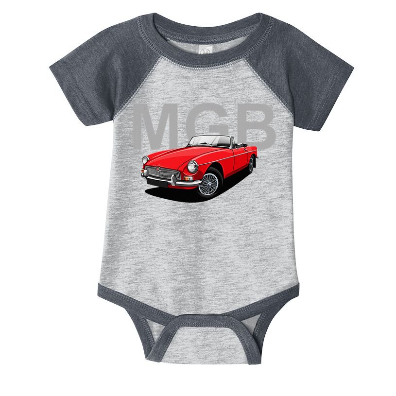 Classic British Mgb Sports Car Infant Baby Jersey Bodysuit