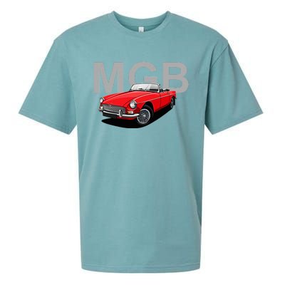 Classic British Mgb Sports Car Sueded Cloud Jersey T-Shirt