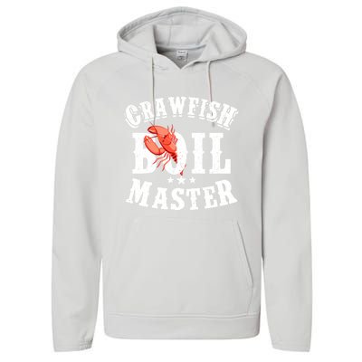 Crawfish Boil Master Cajun Seafood Festival Retro Cooking Gift Performance Fleece Hoodie