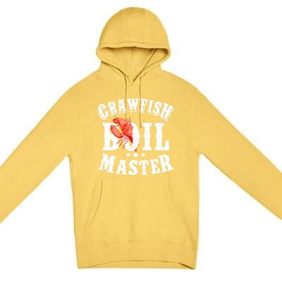 Crawfish Boil Master Cajun Seafood Festival Retro Cooking Gift Premium Pullover Hoodie