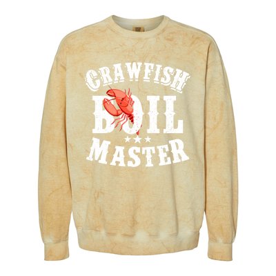 Crawfish Boil Master Cajun Seafood Festival Retro Cooking Gift Colorblast Crewneck Sweatshirt