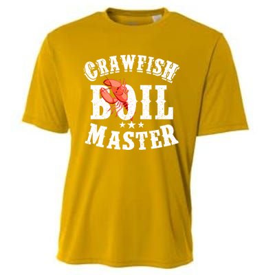 Crawfish Boil Master Cajun Seafood Festival Retro Cooking Gift Cooling Performance Crew T-Shirt