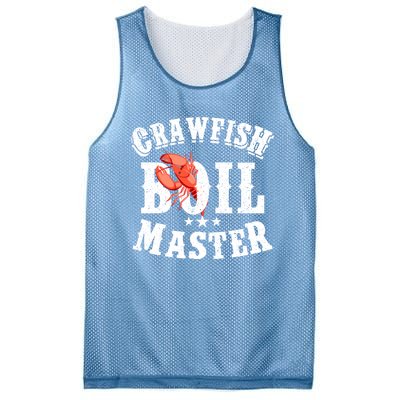 Crawfish Boil Master Cajun Seafood Festival Retro Cooking Gift Mesh Reversible Basketball Jersey Tank