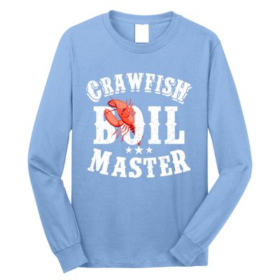 Crawfish Boil Master Cajun Seafood Festival Retro Cooking Gift Long Sleeve Shirt