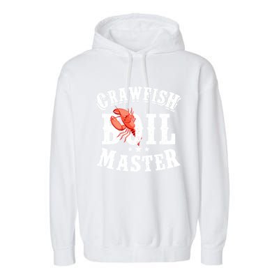 Crawfish Boil Master Cajun Seafood Festival Retro Cooking Gift Garment-Dyed Fleece Hoodie