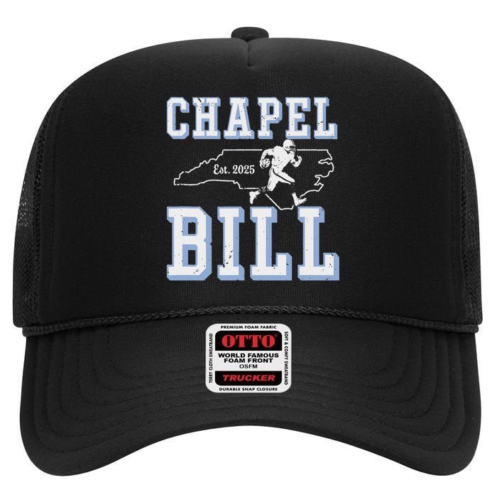 Chapel Bill Merch Vintage North Carolina Fan Merch High Crown Mesh Back Trucker Hat