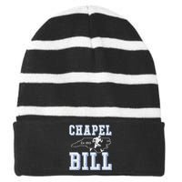 Chapel Bill Merch Vintage North Carolina Fan Merch Striped Beanie with Solid Band