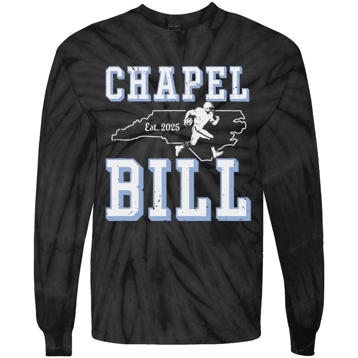 Chapel Bill Merch Vintage North Carolina Fan Merch Tie-Dye Long Sleeve Shirt