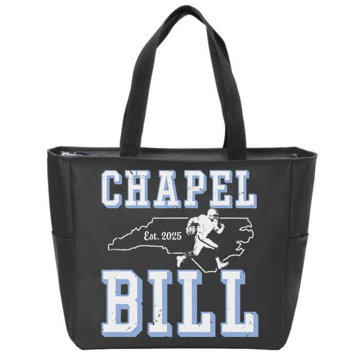 Chapel Bill Merch Vintage North Carolina Fan Merch Zip Tote Bag