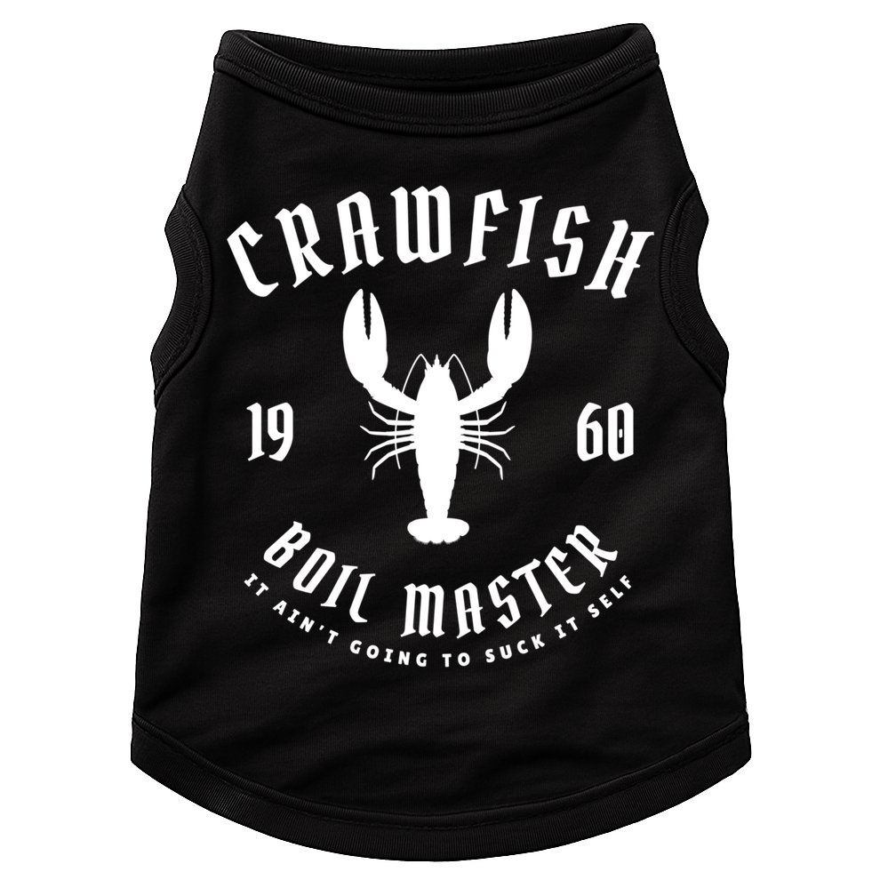 Crawfish Boil Master Cajun Seafood Festival Retro Cooking Gift Doggie Tank