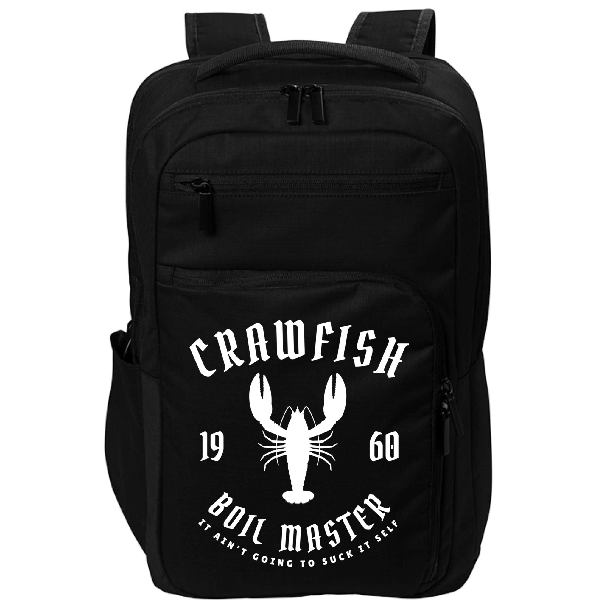 Crawfish Boil Master Cajun Seafood Festival Retro Cooking Gift Impact Tech Backpack