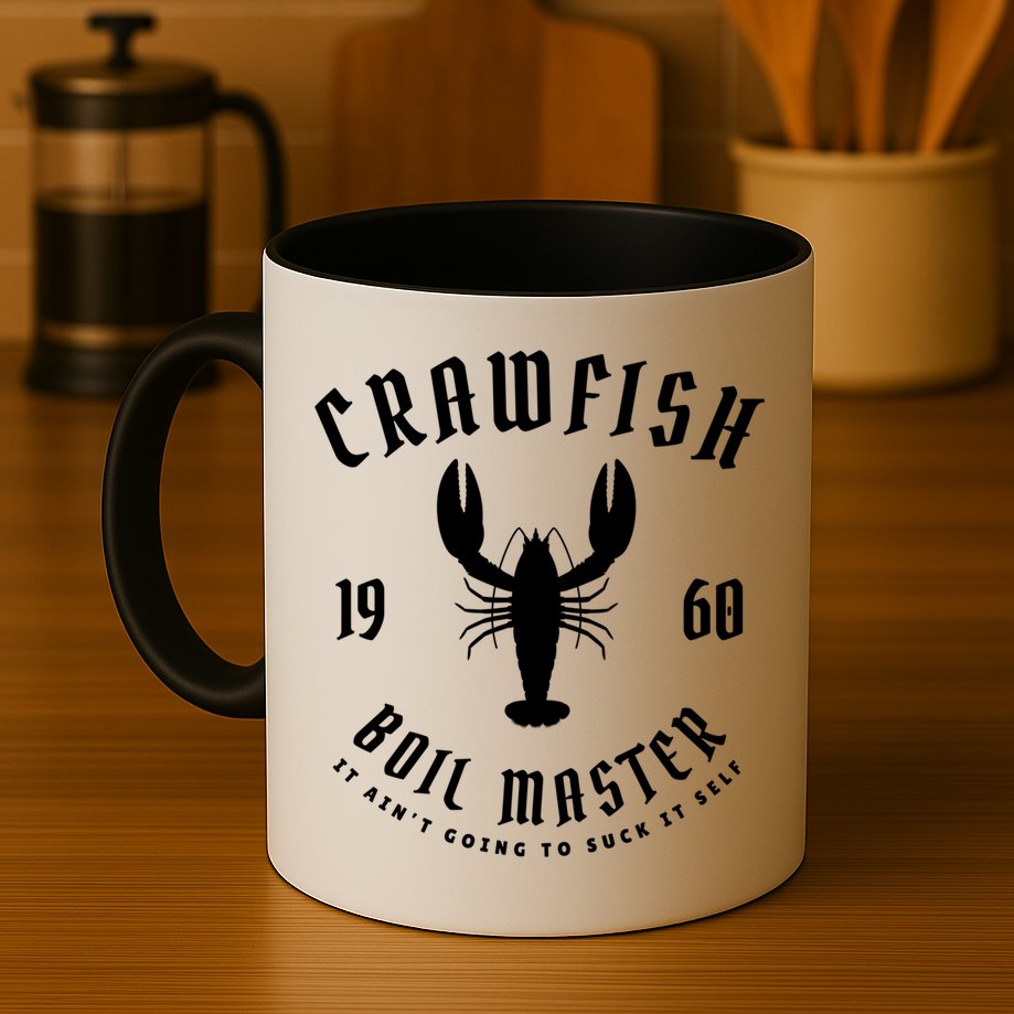 Crawfish Boil Master Cajun Seafood Festival Retro Cooking Gift Mug