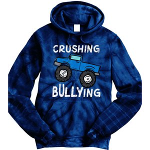 Crushing Bullying Monster Truck Unity Day Orange Tie Dye Hoodie