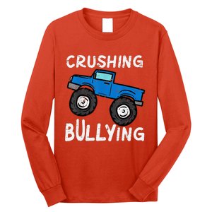 Crushing Bullying Monster Truck Unity Day Orange Long Sleeve Shirt