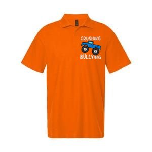 Crushing Bullying Monster Truck Unity Day Orange Softstyle Adult Sport Polo