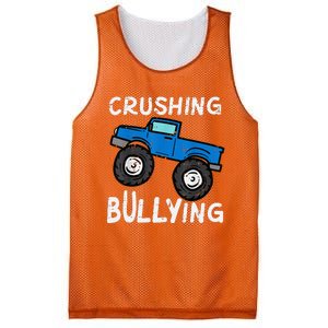 Crushing Bullying Monster Truck Unity Day Orange Mesh Reversible Basketball Jersey Tank