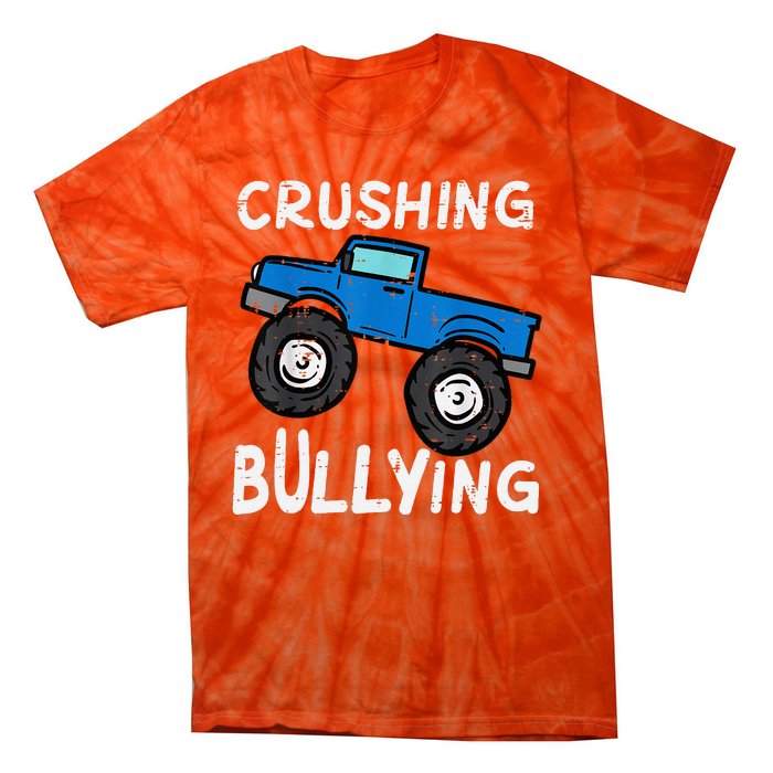 Crushing Bullying Monster Truck Unity Day Orange Tie-Dye T-Shirt