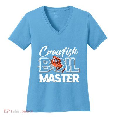 Crawfish Boil Master Cajun Seafood Festival Retro Cooking Gift Women's V-Neck T-Shirt