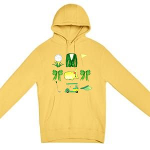 Coquette Bow Masters Golf Tournament Golfing Premium Pullover Hoodie