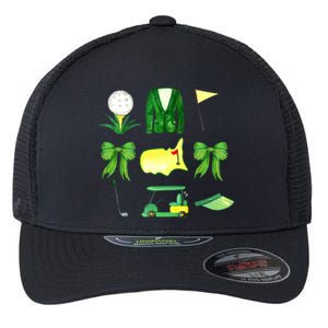 Coquette Bow Masters Golf Tournament Golfing Flexfit Unipanel Trucker Cap