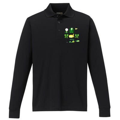 Coquette Bow Masters Golf Tournament Golfing Performance Long Sleeve Polo