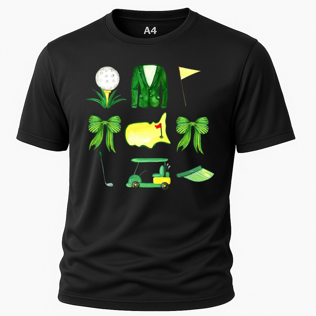 Coquette Bow Masters Golf Tournament Golfing Cooling Performance Crew T-Shirt