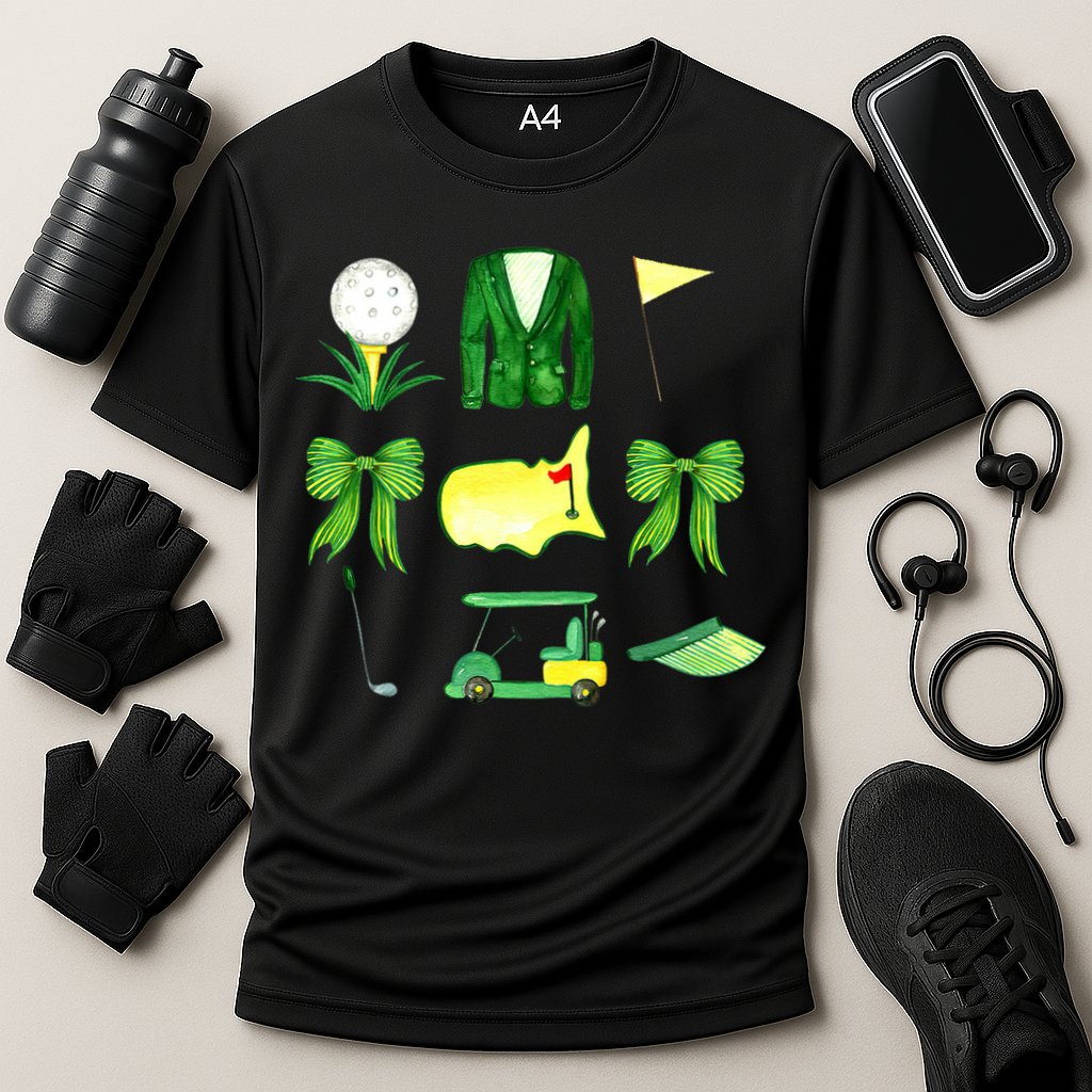 Coquette Bow Masters Golf Tournament Golfing Cooling Performance Crew T-Shirt