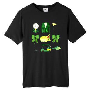 Coquette Bow Masters Golf Tournament Golfing Tall Fusion ChromaSoft Performance T-Shirt